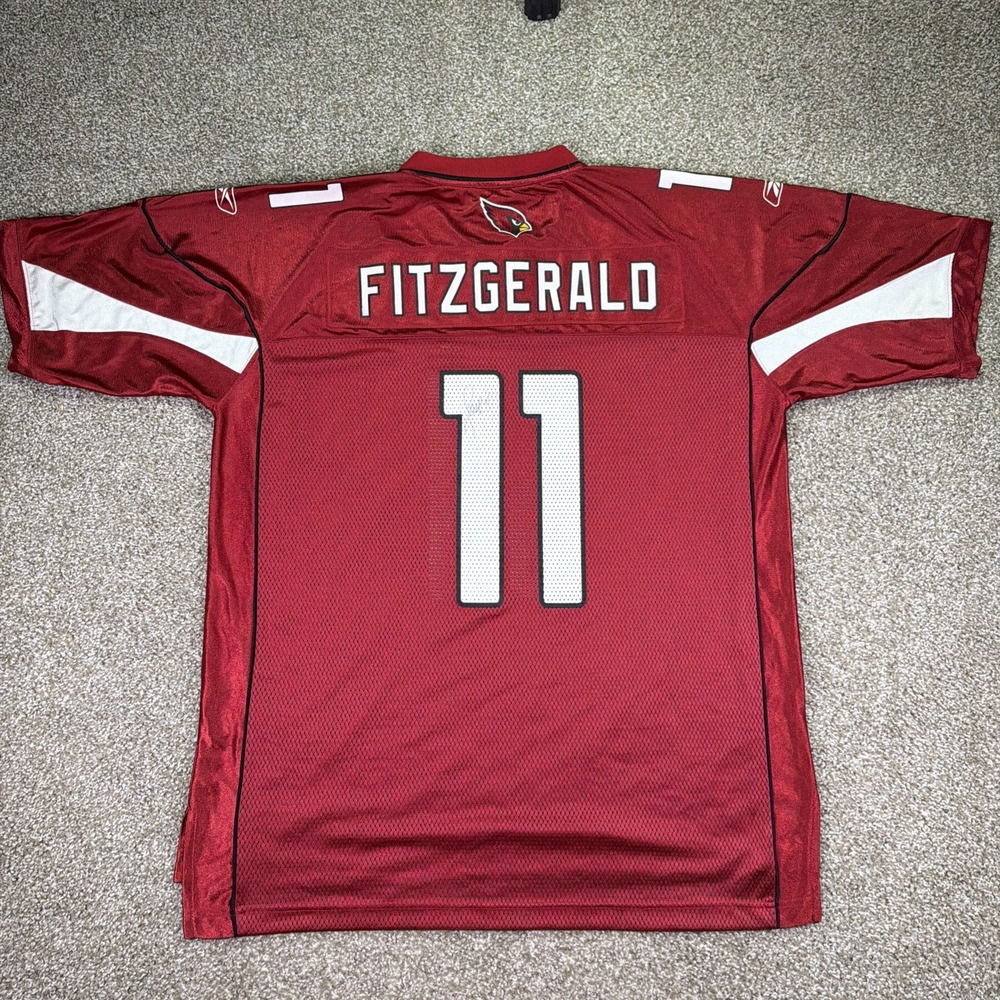 Reebok Larry Fitzgerald Jersey Signed XL Classic Excellent Condition - Picture 5 of 9